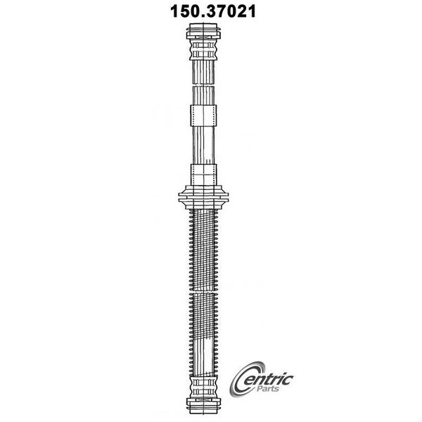 Centric Parts Brake Hose, 150.37021 150.37021 - main